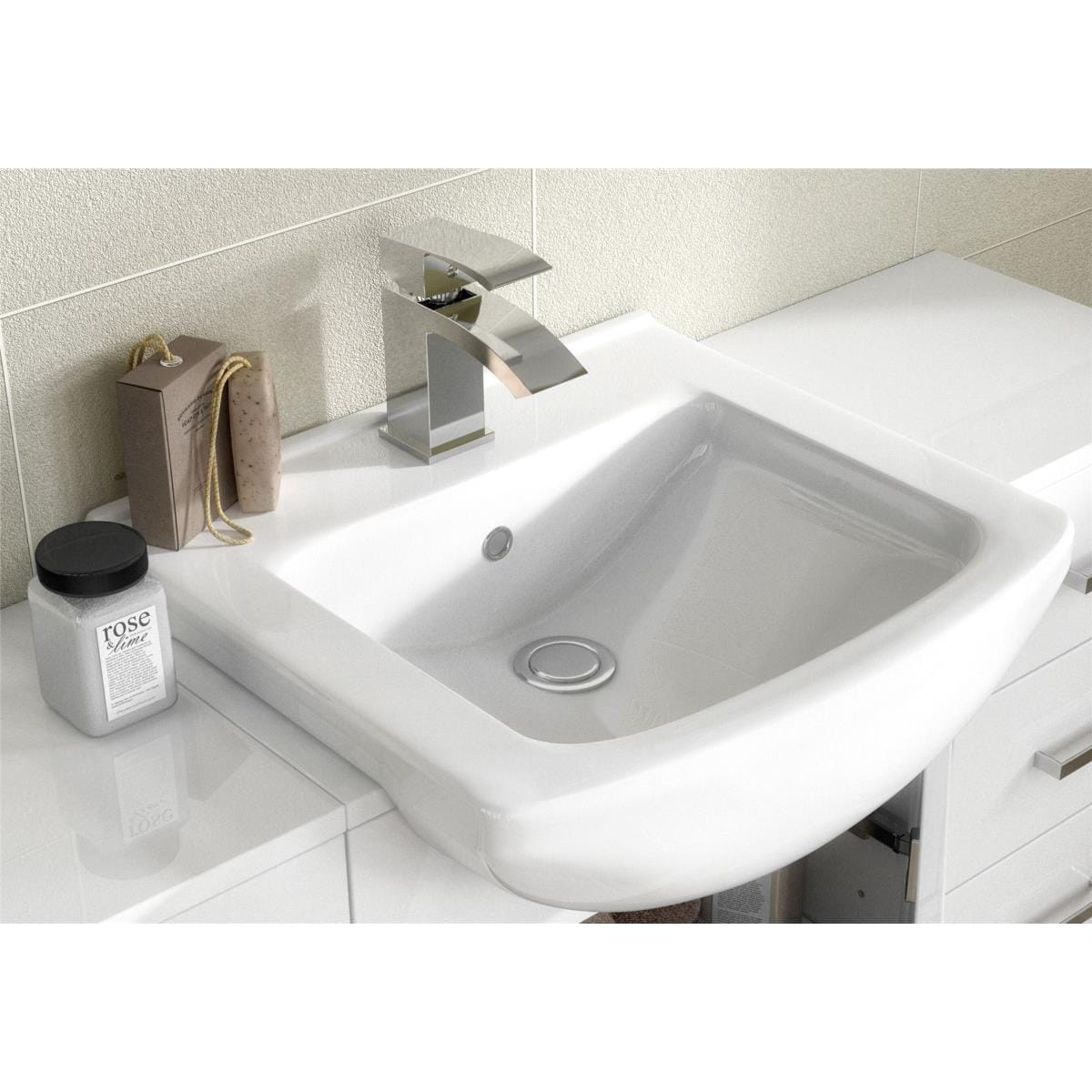 Aquarius Bathrooms Cloakroom Vanity Unit Aquarius Canberra 900mm Compact Cloakroom Vanity Unit with 1 Tap Hole Basin and Back to Wall WC Unit Combination