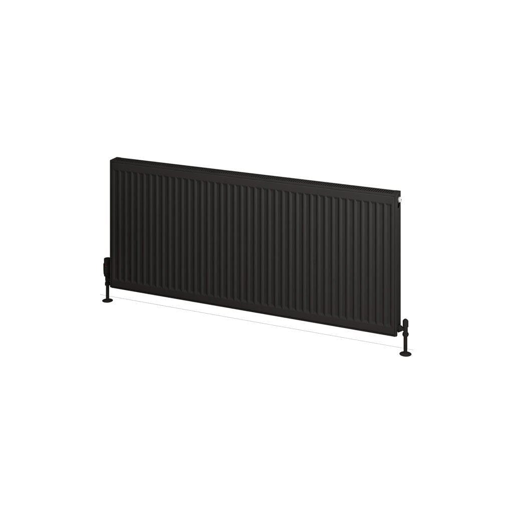 Aquarius Type 21 Aquarius Type 21 Compact Panel Radiator In Matt Black