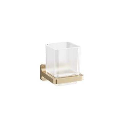 Crosswater Toothbrush Holder Brushed Brass Crosswater Rotar Tumbler Holder