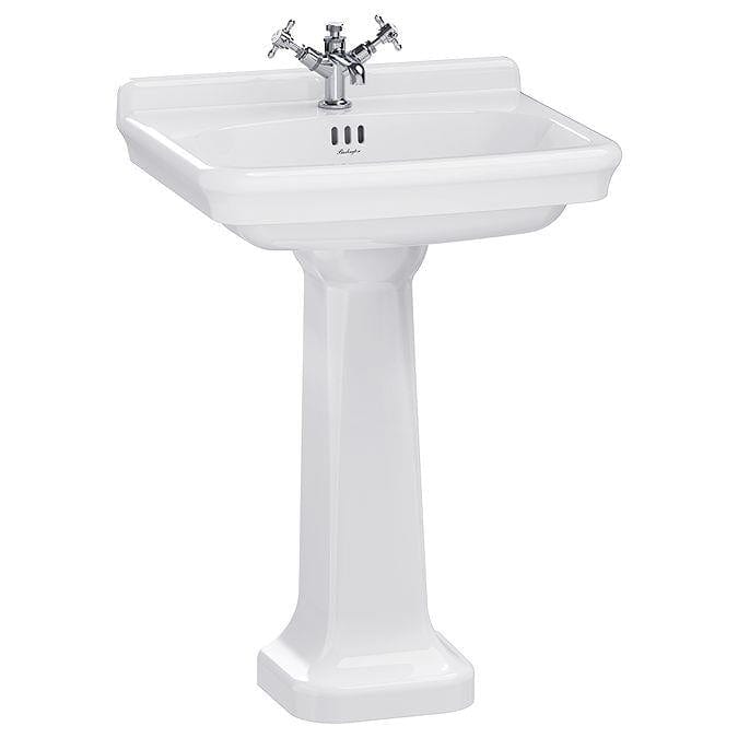 Burlington Wall Hung Basin 620mm / 1 / Pedestal Burlington Guild Basin with Pedestal or Washstand