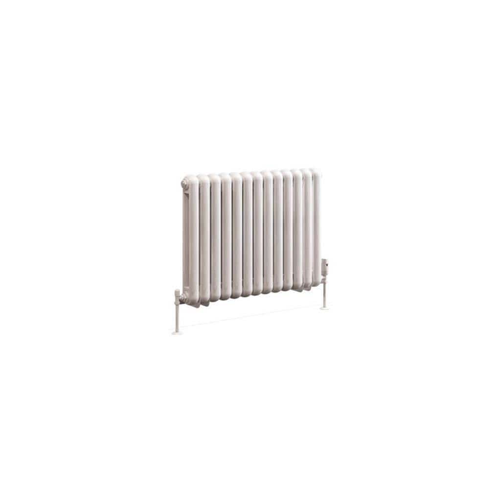 Eastbrook Column Radiator Eastbrook Rubano Straight Horizontal Traditional Column Radiator in Gloss White