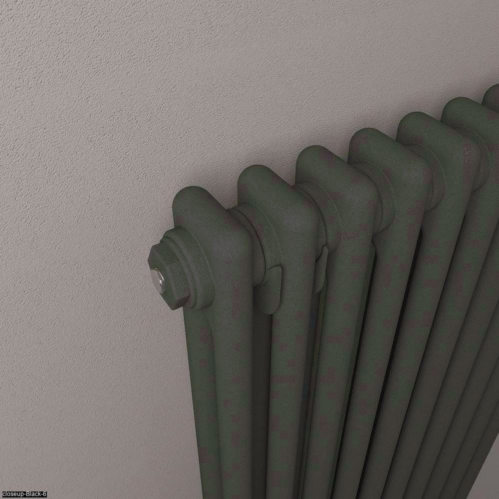 Eastbrook Column Radiator Eastbrook Rivassa Traditional 2 Column Radiator in Matt Anthracite