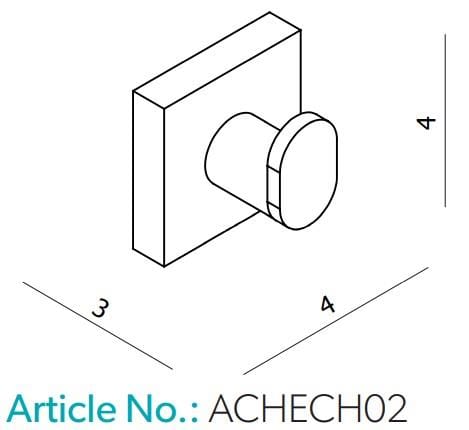 HIB Robe Hook HiB Hecto Robe Hook in Chrome