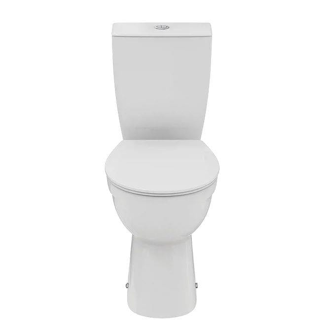 Ideal Standard Close Coupled Toilet Ideal Standard Eurovit+ Comfort Height Close Coupled Toilet with Soft Close Toilet Seat
