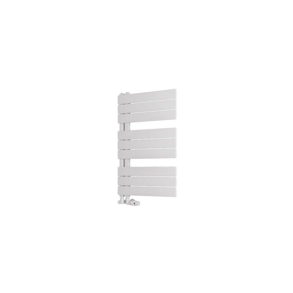 Eastbrook Designer Towel Radiator 800 x 500 / Central Heating Eastbrook Helmsley Straight Vertical Designer Towel Rail in Matt White
