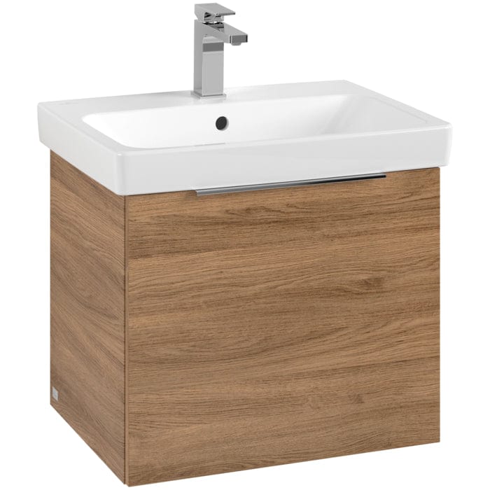 Villeroy & Boch Wall Mounted Vanity Unit Villeroy & Boch Architectura Wall Hung Vanity Unit 550mm One Drawer with Basin