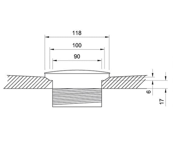 Crosswater Shower Tray Waste Crosswater Hi Flow 90mm Shower Waste