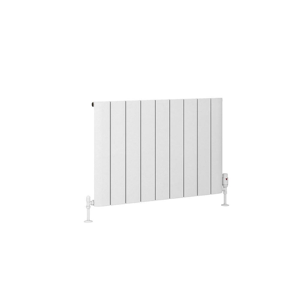 Eastbrook Panel Radiator Eastbrook Peretti Straight Horizontal Aluminum Radiator in Matt White