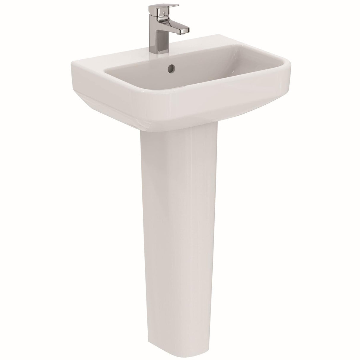 Ideal Standard Pedestal Basin 50cms / Full Pedestal Ideal Standard i.life B Basin, 1 taphole with Pedestal