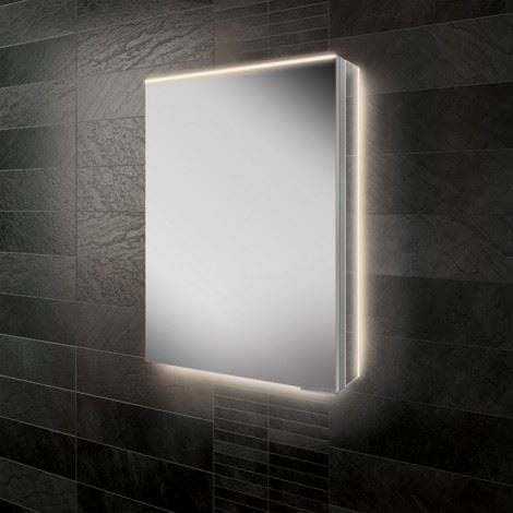 HiB Mirrored Cabinet 500 x 700mm HiB Ether Ambient LED Illuminated Mirror Cabinet