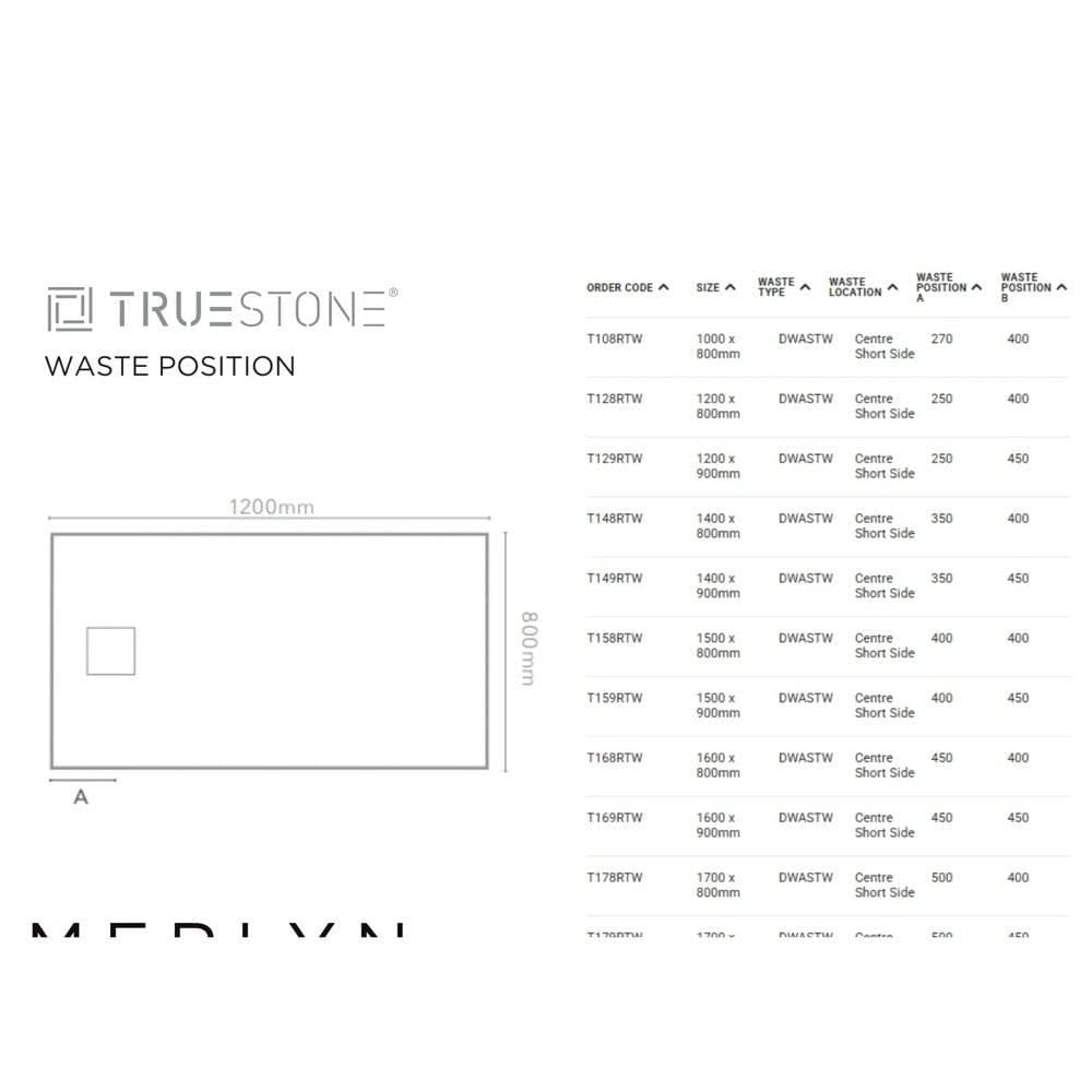Merlyn Truestone Rectangle Shower Tray