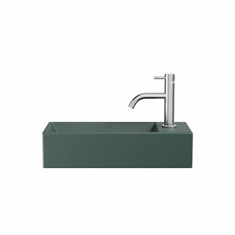 Crosswater Cloakroom Basin Green Matt / 450 x 200mm Crosswater Beck Cloakroom Basin with Waste