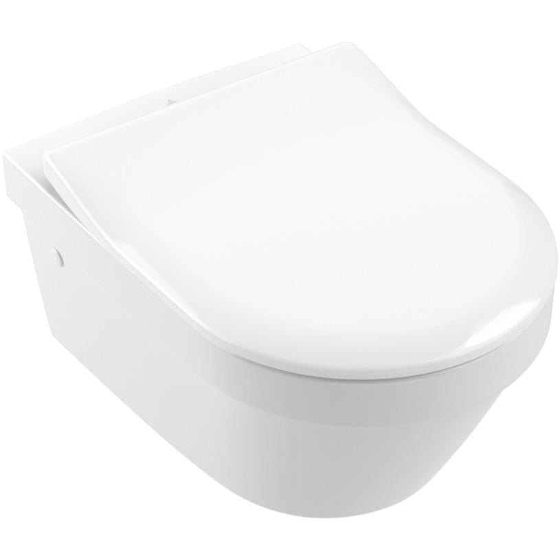 Villeroy & Boch Toilet Seat Villeroy & Boch Architectura Slim Toilet Seat Soft Closing Hinge with Quick Release in White Alpin
