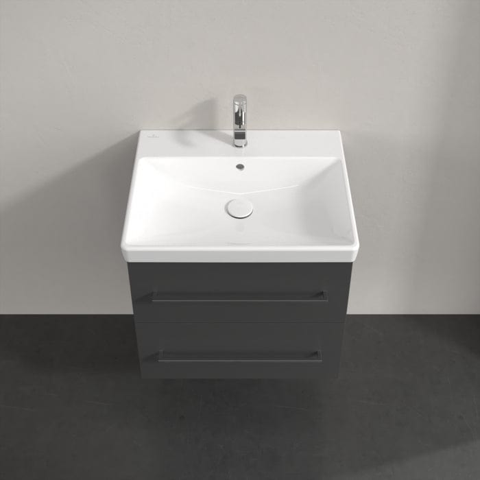 Villeroy & Boch Avento Wall Hung Vanity Unit 580mm Two Drawers with Basin