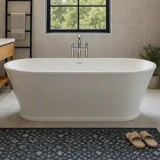 Eastbrook Modern Freestanding Bath Eastbrook Henley Freestanding Bath - 1650 x 780mm in Gloss White