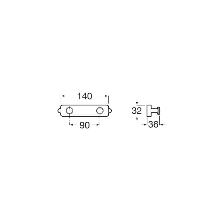 Roca Robe Hook Roca Sonata Double Robe Hook
