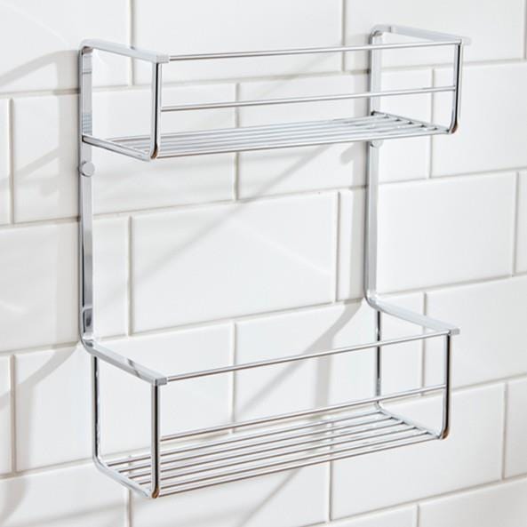 Miller Basket Chrome Miller Signature 2 Tier Shower Basket