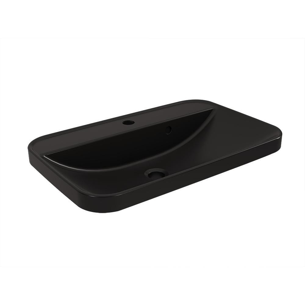 Imex Wall Mounted Vanity Unit Imex Arco Wall Hung 800mm Single Drawer Vanity Unit with Worktop and Inset Basin