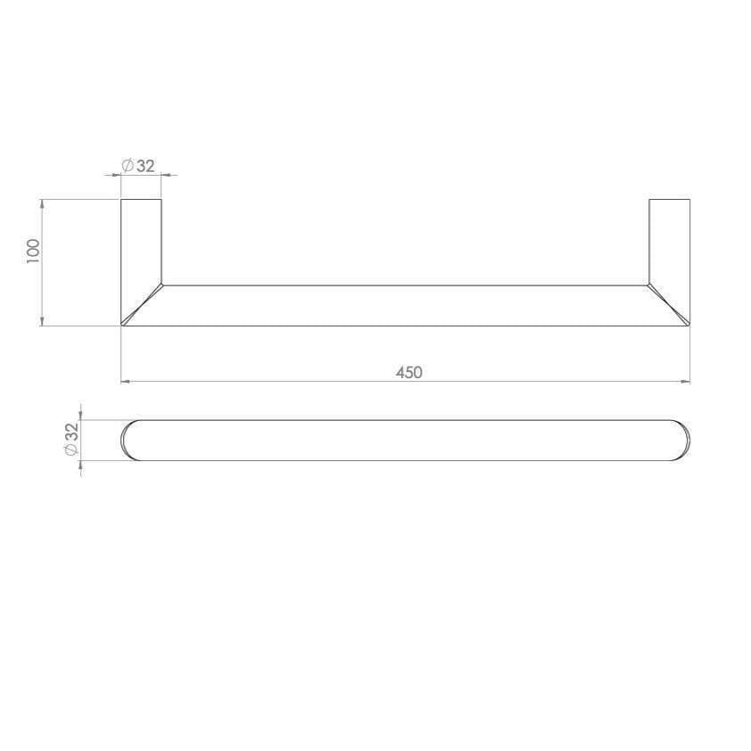 Saneux Designer Towel Radiator Saneux Ember Solo Dry Electric Towel Rail