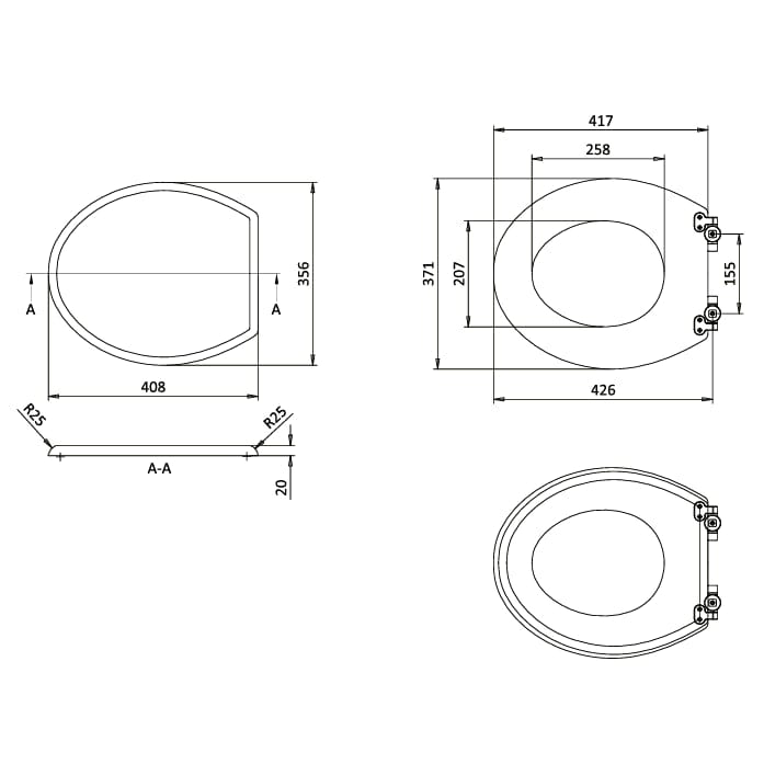 Burlington Toilet Seat Burlington Guild Close Toilet Seat