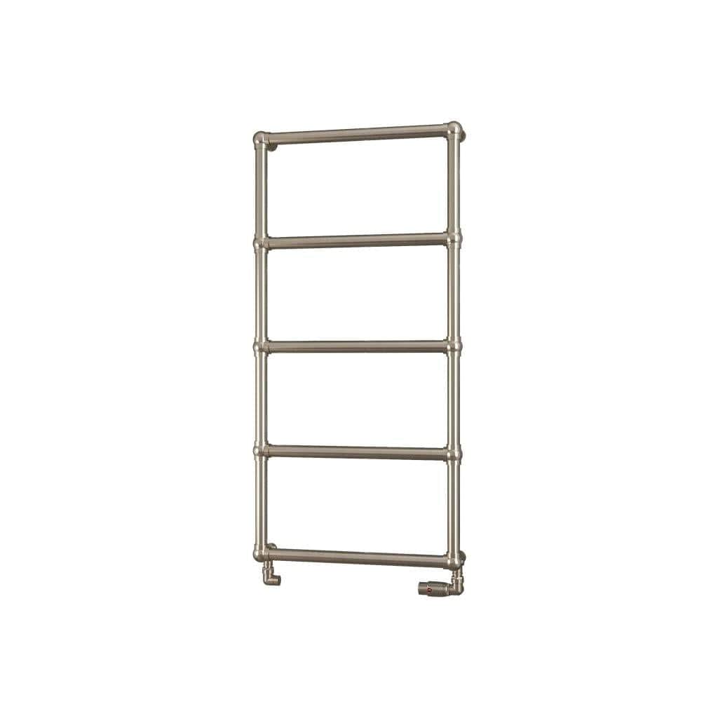 Eastbrook Traditional Towel Rail 1195 x 600 / Dual Fuel Eastbrook Stour Vertical Traditional Heated Towel Rail in Brushed Brass