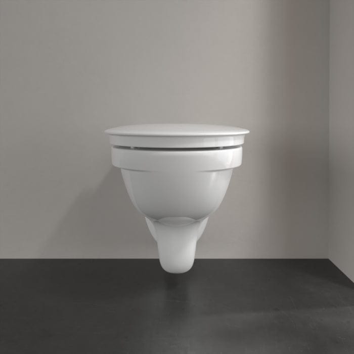 Villeroy & Boch Toilet Seat Villeroy & Boch ViCare Soft Closing, Quick Release Toilet Seat in White Alpin