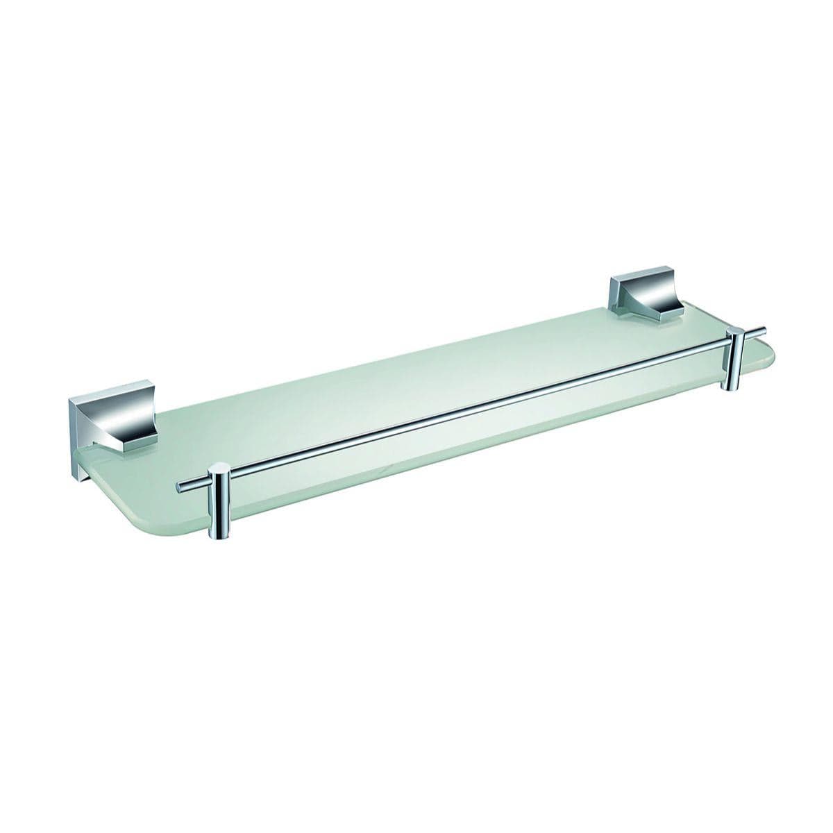 Heritage Shelf Heritage Chancery Single Glass Shelf in Chrome