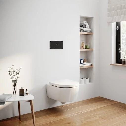 Villeroy & Boch Wall Hung Toilet Villeroy & Boch Avento Rimless Wall Hung Toilet with Soft Close Seat in White Alpin