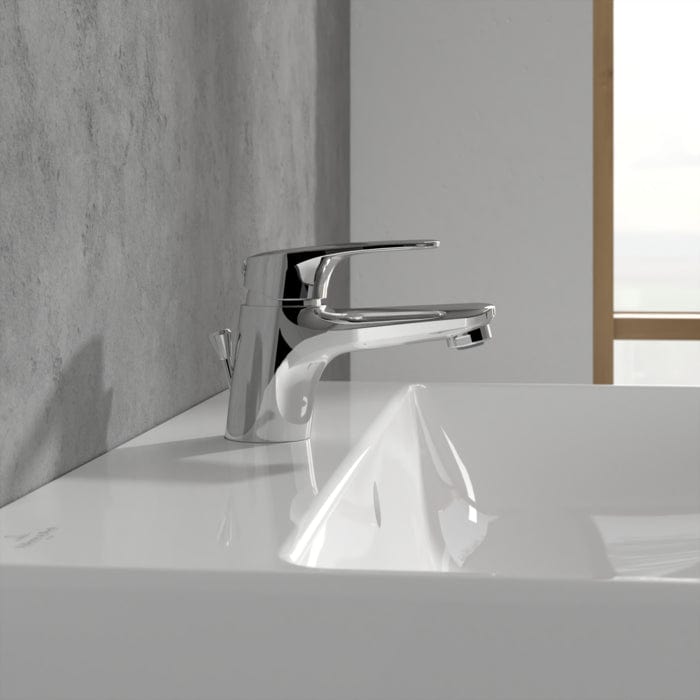 Villeroy & Boch Mono Basin Tap Villeroy & Boch O.Novo Start Single Lever Mini Basin Mixer Tap with Pop-Up Waste in Chrome