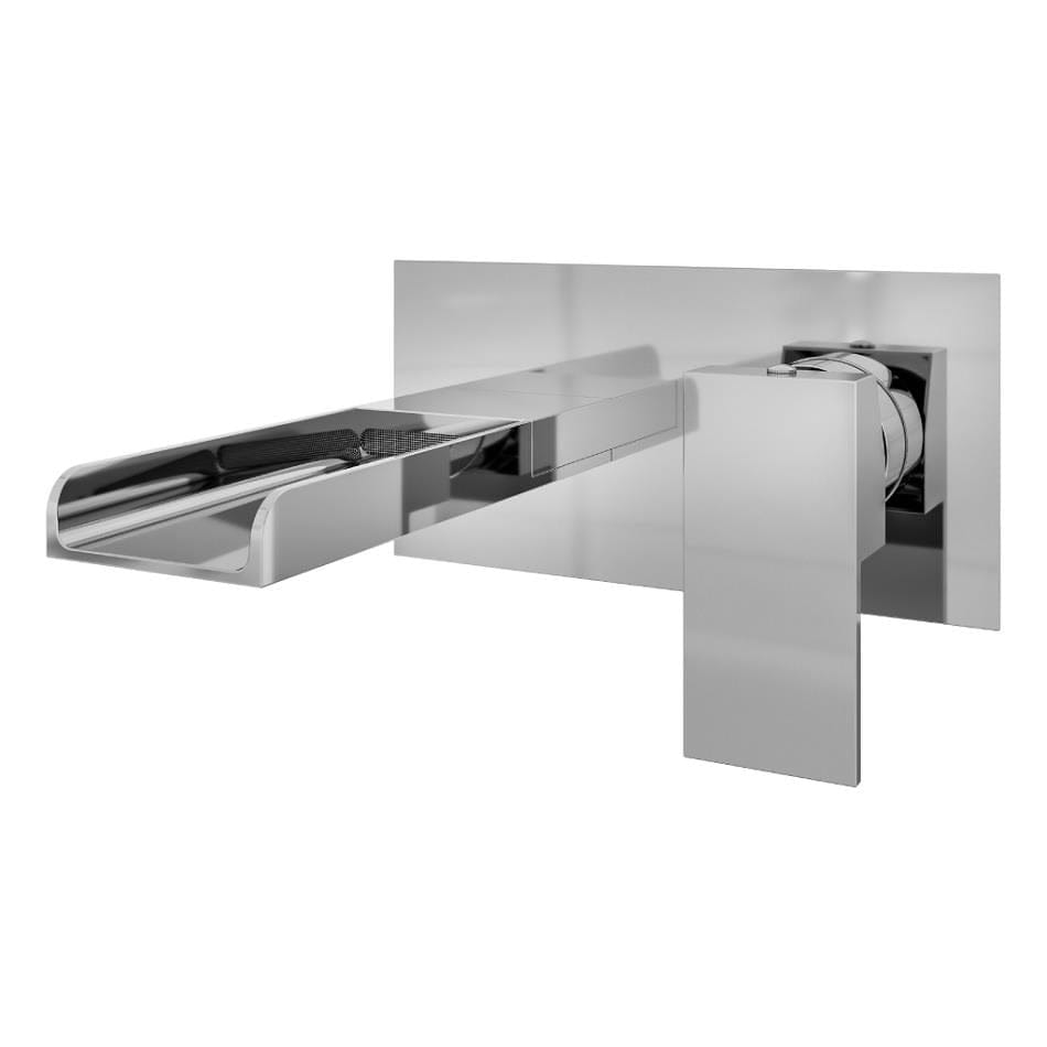 Aquarius Wall Mounted Bath Tap Chrome Aquarius Angle Waterfall Wall Mounted Bath Filler Mixer Tap