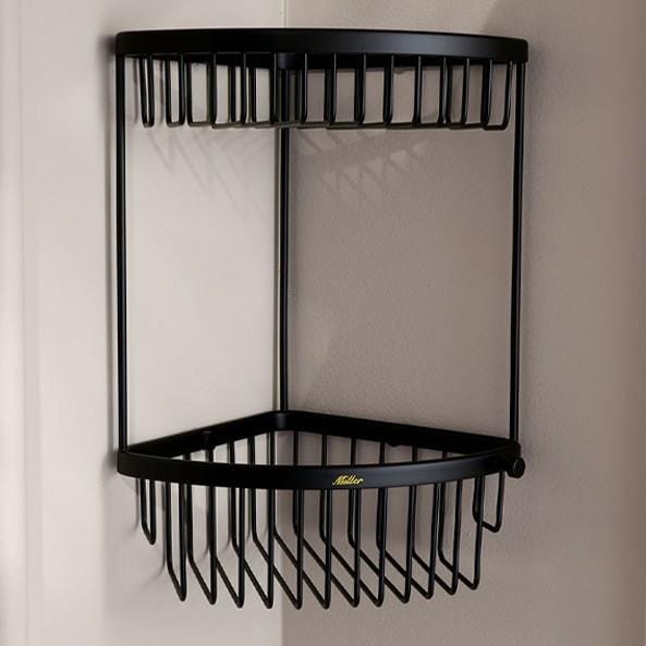 Miller Basket Miller Signature Two Tier Corner Wire Shower Basket