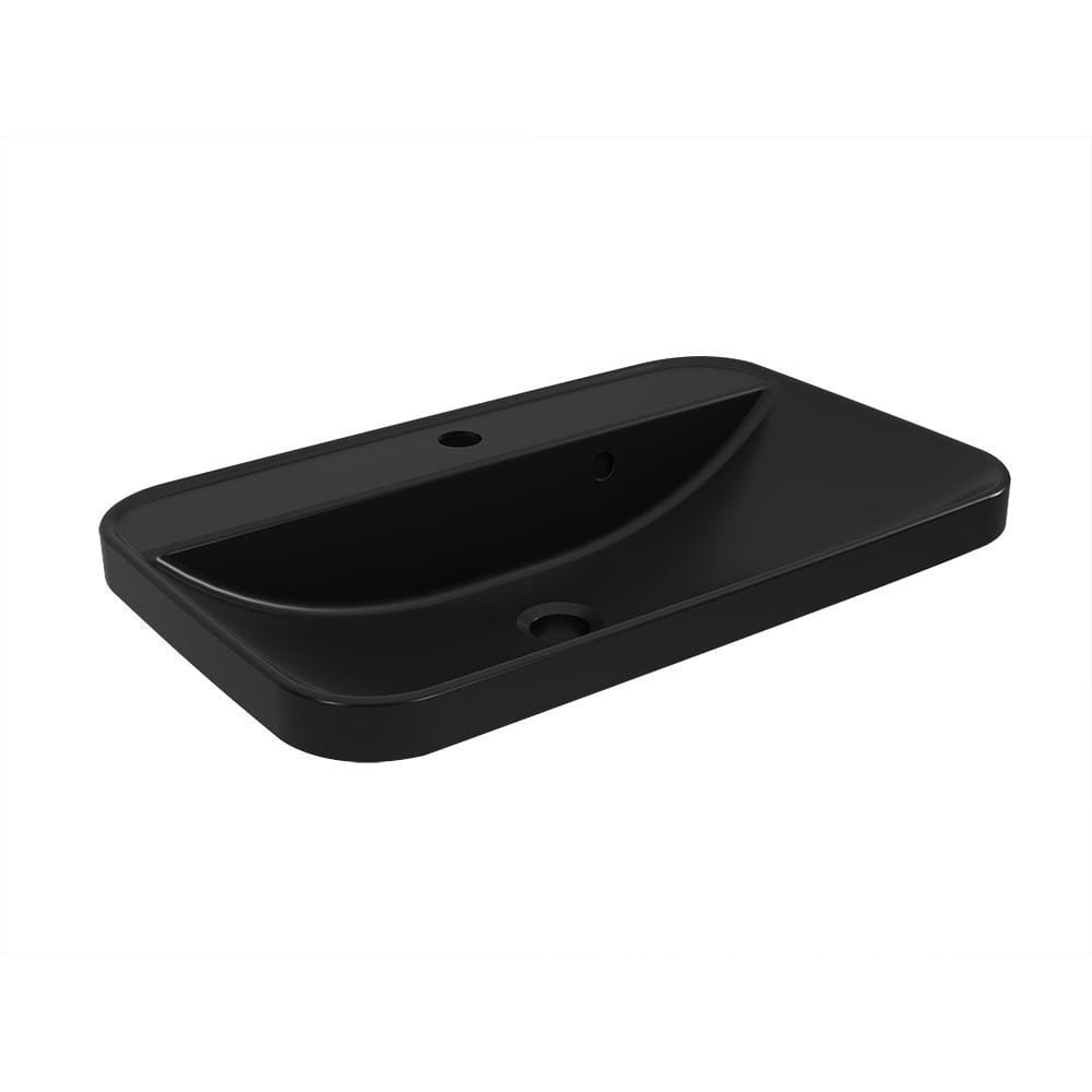 Imex Wall Mounted Vanity Unit Imex Arco Wall Hung 800mm Single Drawer Vanity Unit with Worktop and Inset Basin