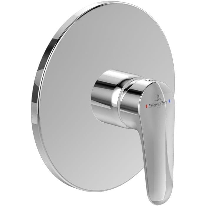 Villeroy & Boch Concealed Shower Valve Villeroy & Boch O.novo Start 1 Outlet Single Lever Trim-set in Chrome