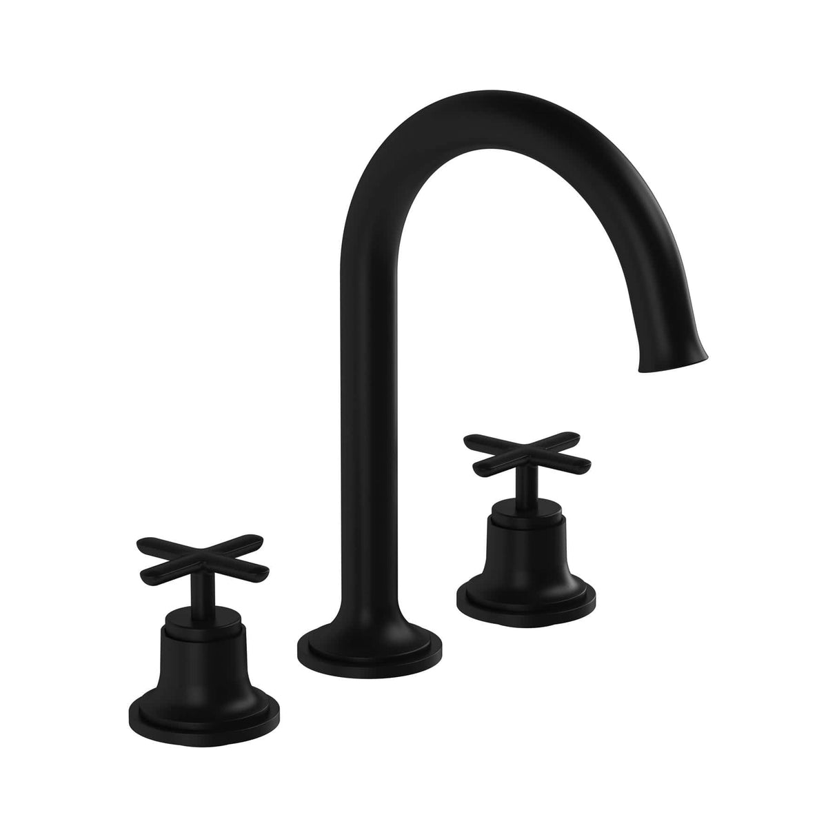 VitrA 3 Tap Hole Basin Set VitrA Origin Classic Deck Mounted 3-hole Basin Mixer Tap with Cross Handles
