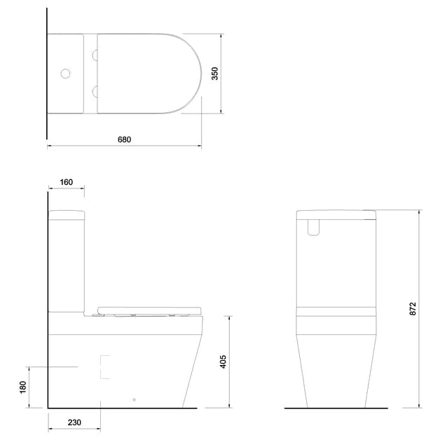 Britton Close Coupled Toilet Britton Stadium Close Coupled Toilet with Soft Close Seat