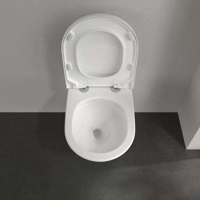 Villeroy & Boch Wall Hung Toilet Villeroy & Boch Subway 3.0 Combi-Pack Wall Hung Rimless Toilet with TwistFlush and Soft Close Seat