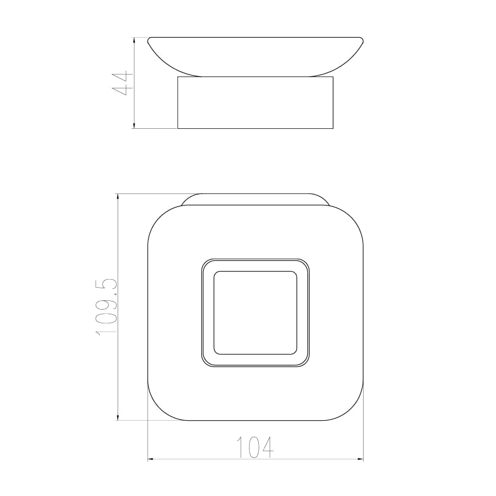 Eastbrook Soap Dish Eastbrook Vercelli Soap Dish and Holder in Chrome