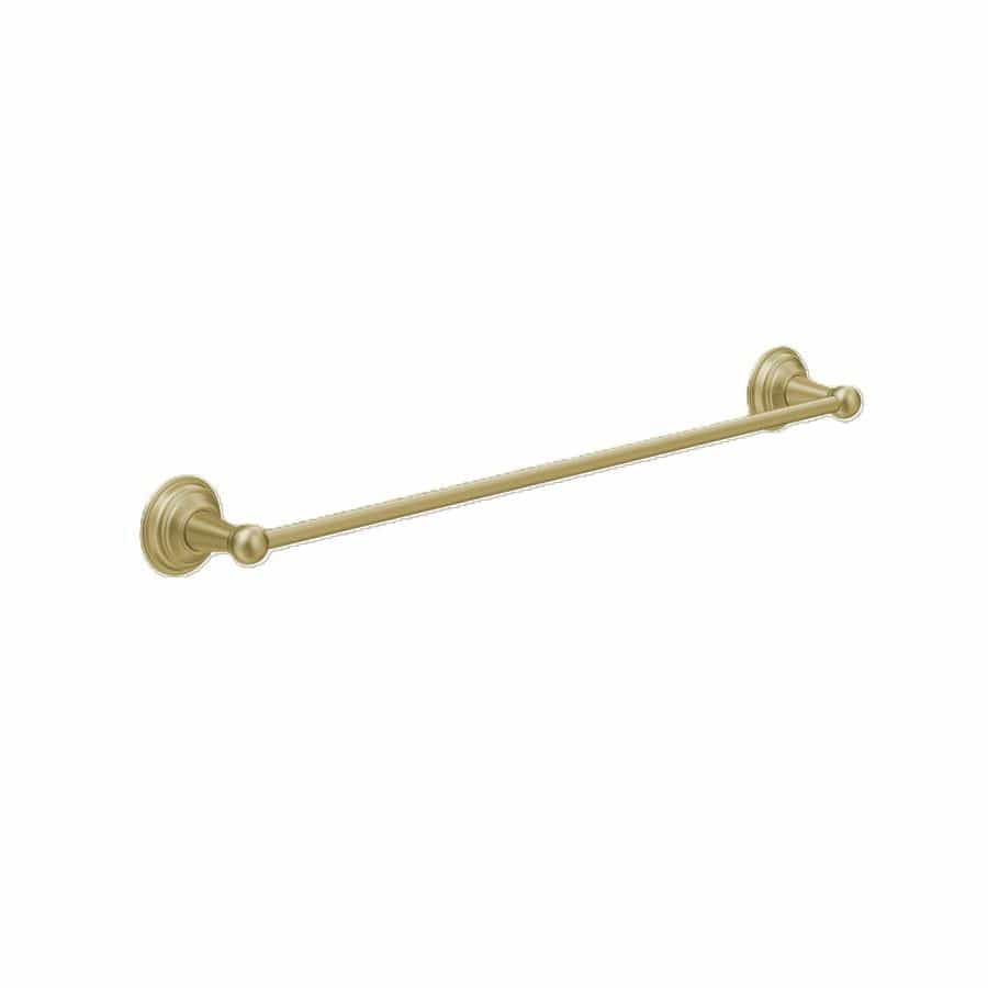 Crosswater Towel Rails and Rings Brushed Brass Crosswater Belgravia 600mm SingleTowel Rail