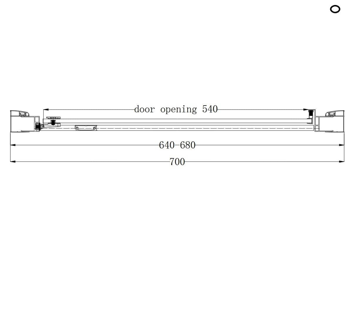 Eastbrook Hinged Shower Door Eastbrook Corniche 2000 8mm Hinged Shower Door