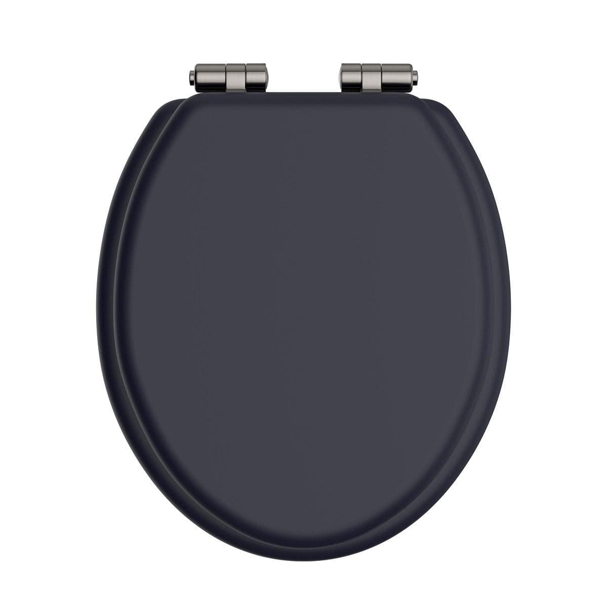 Heritage Toilet Seat Midnight Blue / Nickel Heritage Soft Close Wooden Toilet Seat
