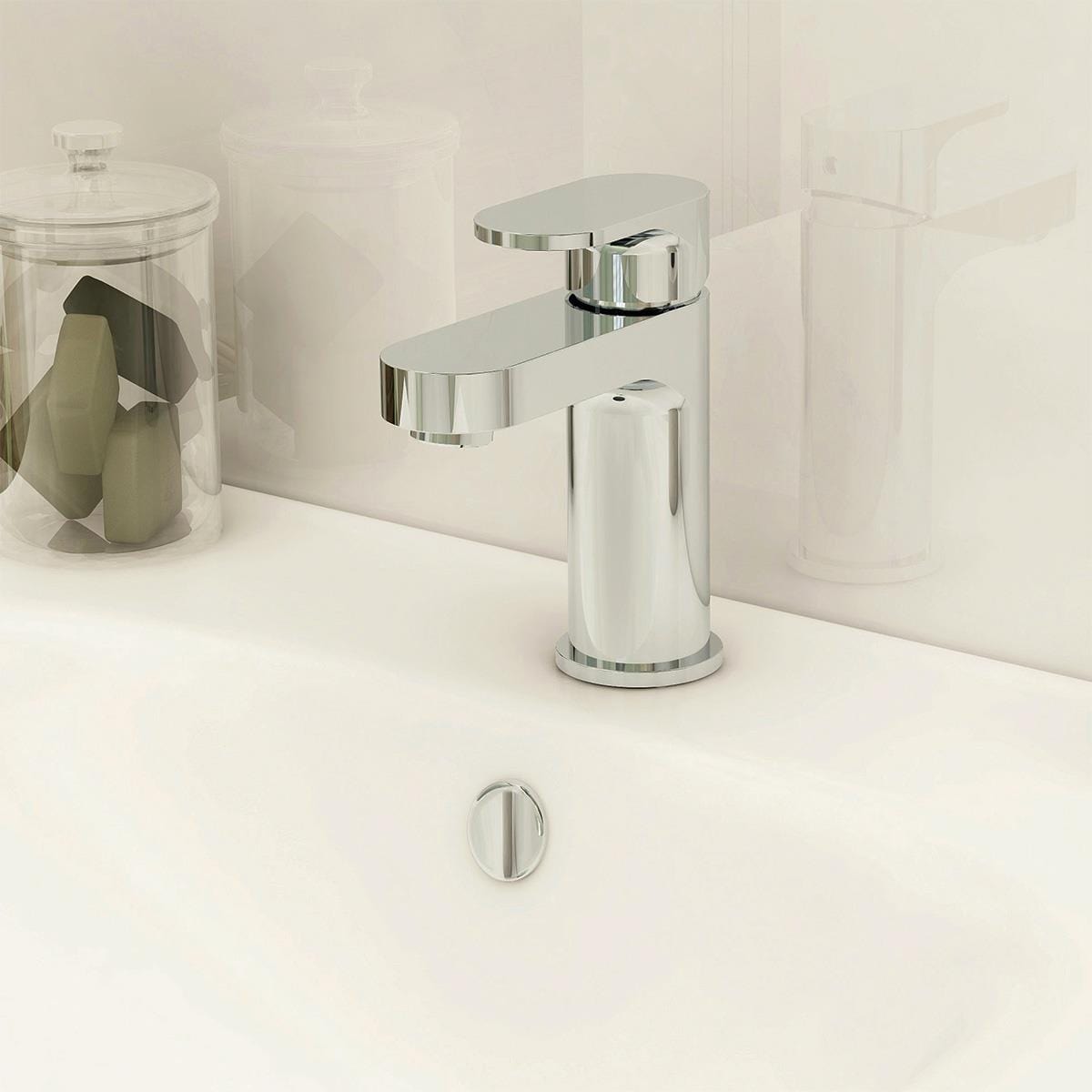 Imex Cloakroom Tap Imex Ivan Cloakroom Basin Mixer Tap with Clicker Waste in Chrome