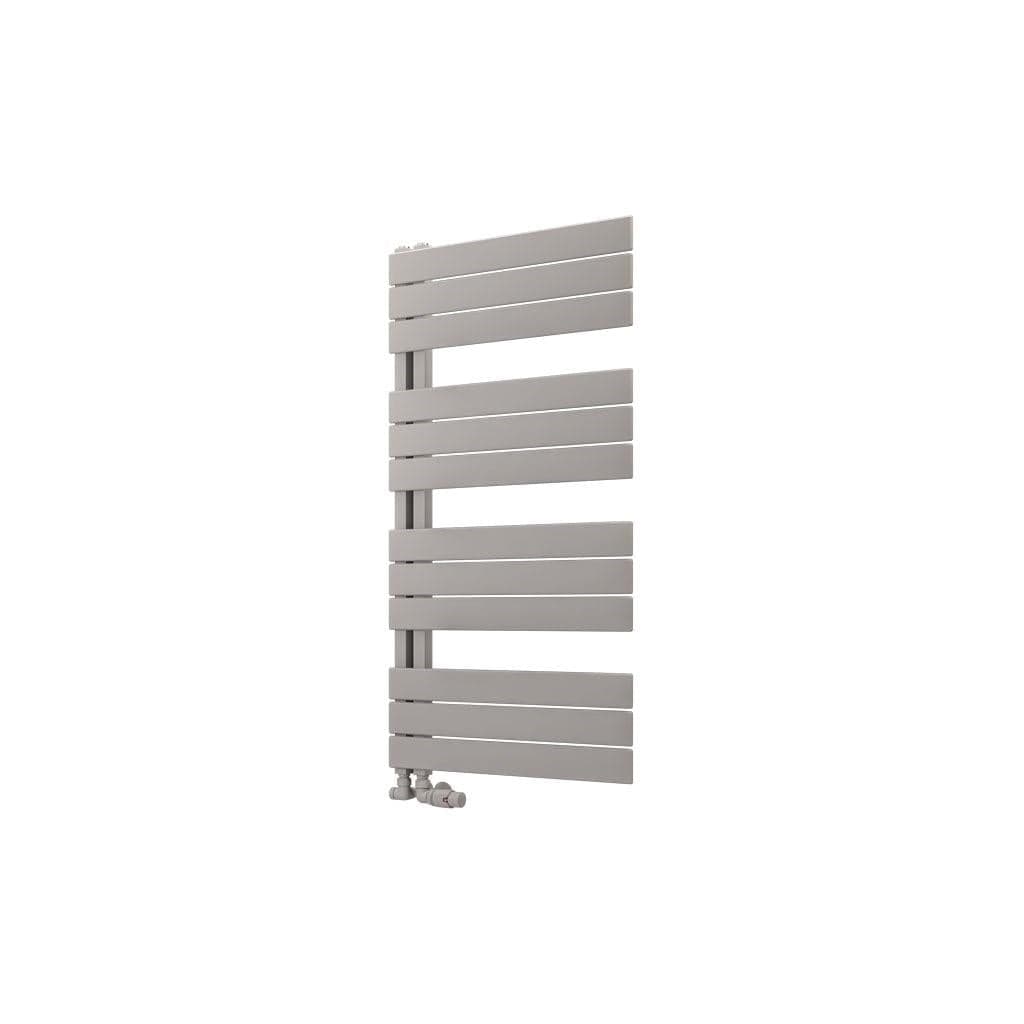 Eastbrook Designer Towel Radiator 1150 x 600 / Dual Fuel Eastbrook Helmsley Straight Vertical Designer Towel Rail in Matt Grey