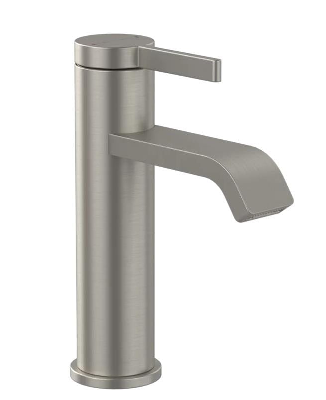 Villeroy & Boch Mono Basin Tap Brushed Nickel Villeroy & Boch Dawn Single Lever Basin Mixer Tap with Curved Spout
