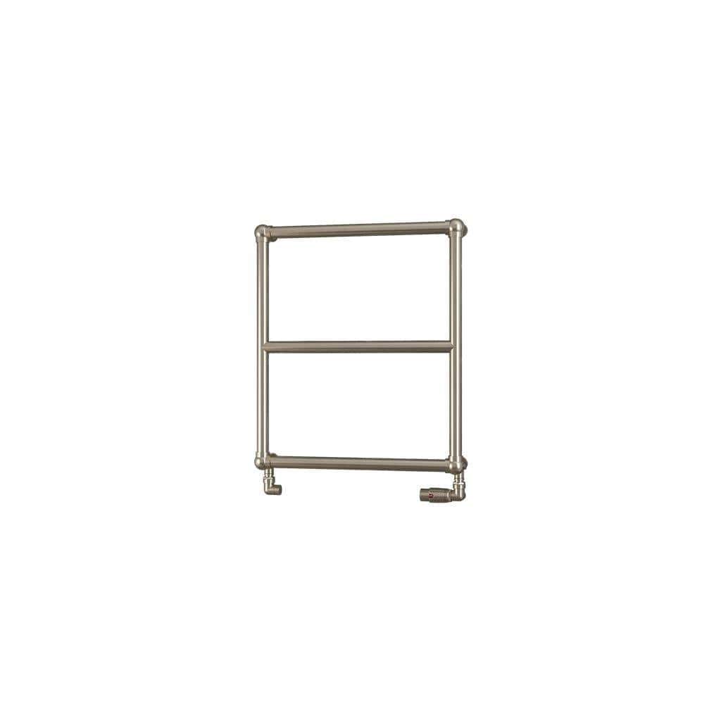 Eastbrook Traditional Towel Rail 690 x 600 / Central Heating Eastbrook Stour Vertical Traditional Heated Towel Rail in Brushed Brass
