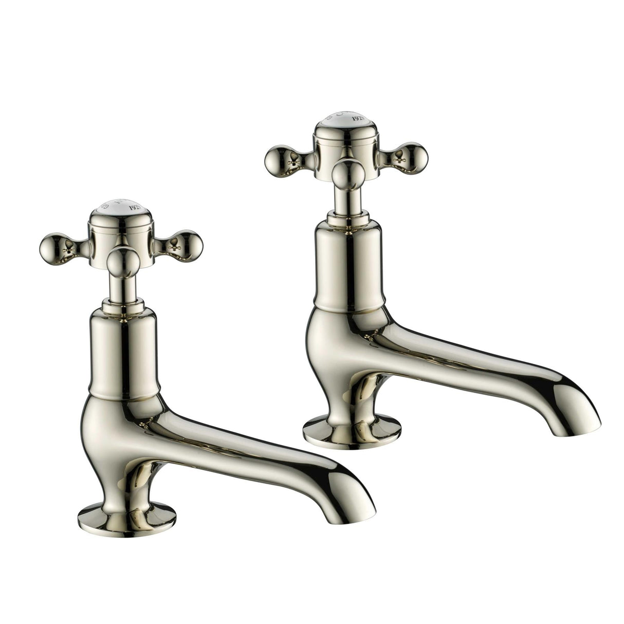 JTP Grosvenor Cross Long Nose Basin Pillar Taps (Pair)