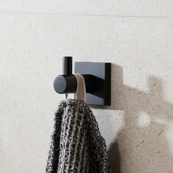 Miller Robe Hook Matt Black Miller Atlanta Single Robe Hook