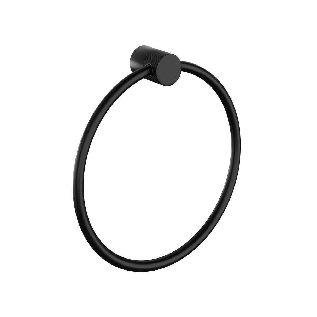 HiB Towel Rails and Rings Black HiB Zepto Towel Ring