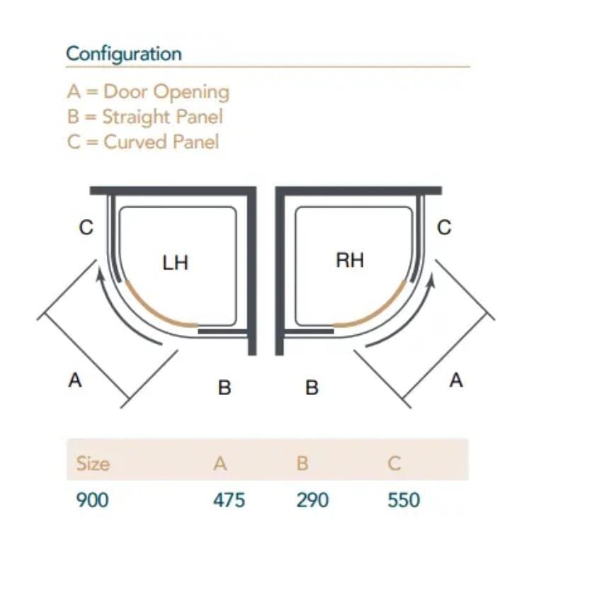 Merlyn Quadrant Shower Enclosure Merlyn Ionic Essence Frameless 8mm 1 Door Quadrant Shower Enclosure