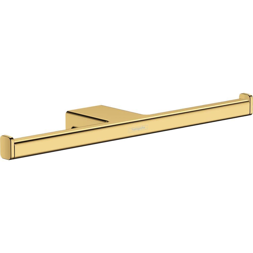 Hansgrohe Toilet Roll Holder Polished Gold Optic Hansgrohe Addstoris Double Toilet Roll Holder