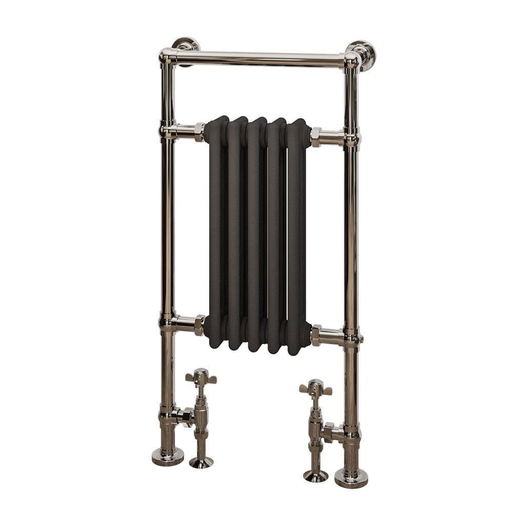 Eastbrook Insert Radiator 960 x 500 / Central Heating Eastbrook Avon Straight Vertical Traditional Radiator in Chrome/Matt Anthracite